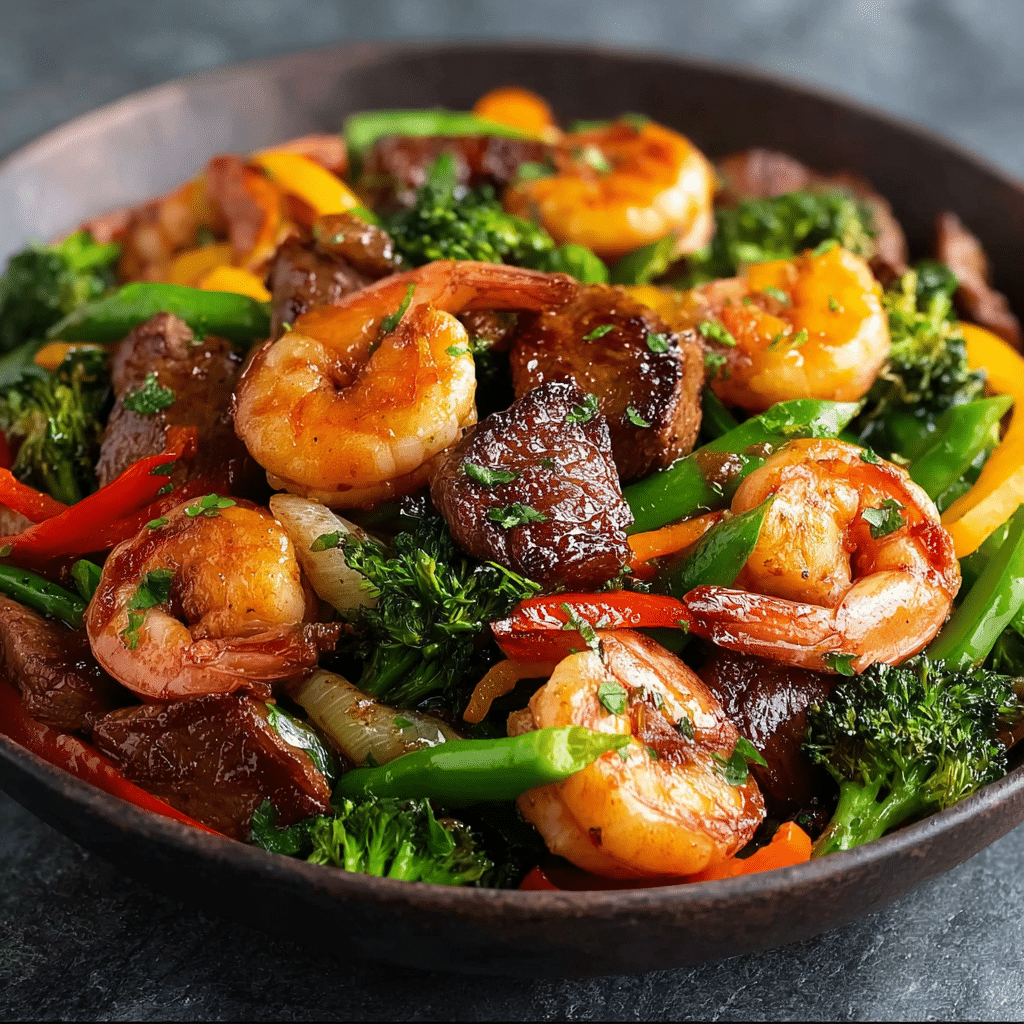 STEAK AND SHRIMP STIR FRY Recipe - Recipe Image