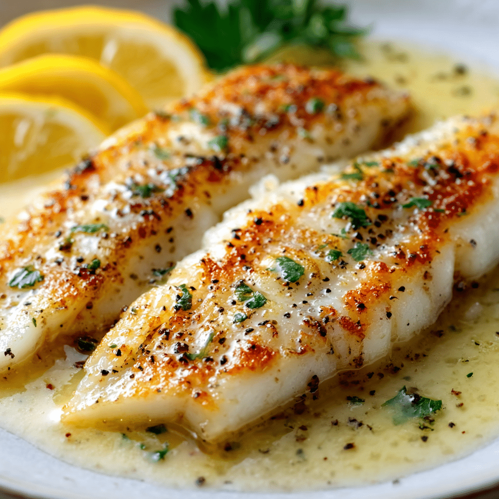 Zesty Lemon Butter Fish Fillet Recipe - Recipe Image