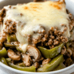 PHILLY CHEESESTEAK BOWLS – EASY LOW-CARB DINNER IDEA Recipe
