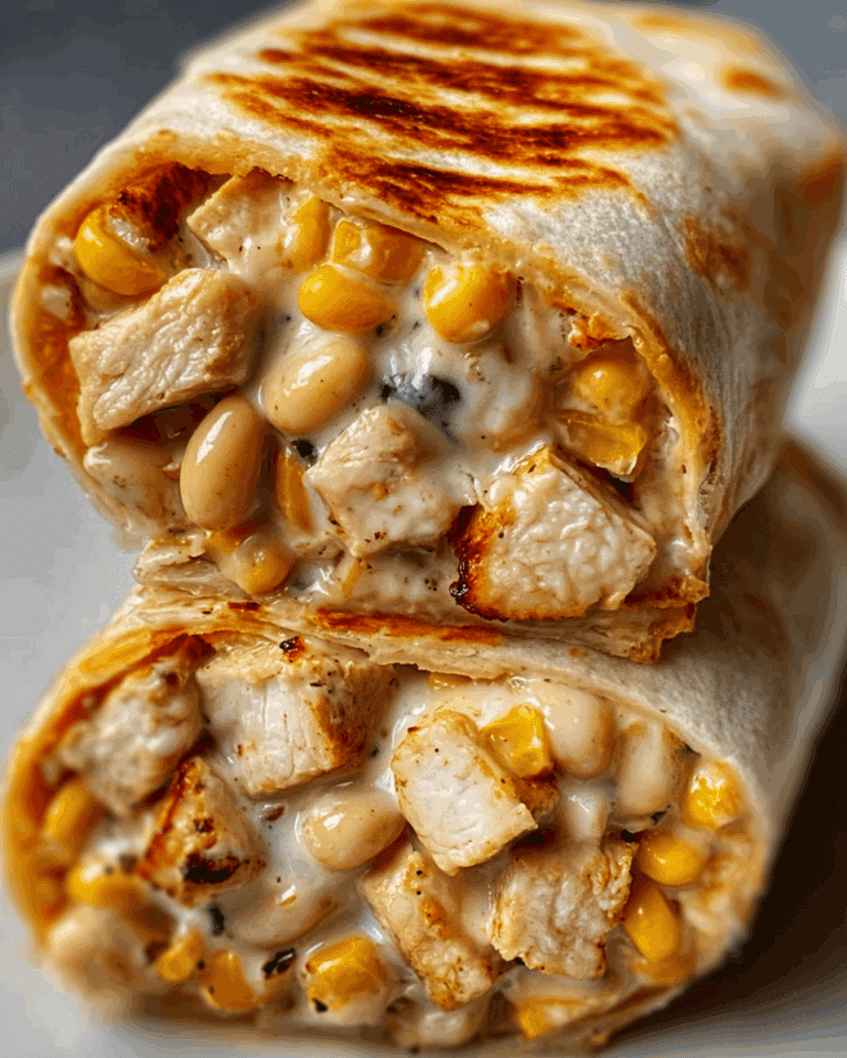 The Best Cheesy Garlic Chicken Wraps Recipe