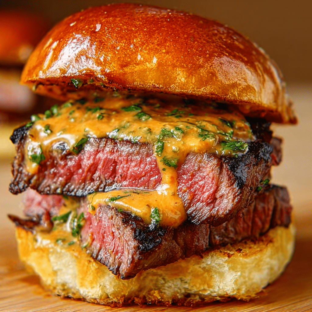 cowboy butter steak sliders Recipe - Recipe Image