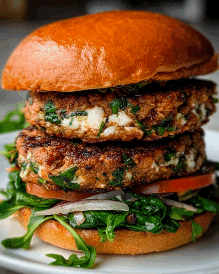 White Cheddar and Spinach Chicken Burgers Recipe