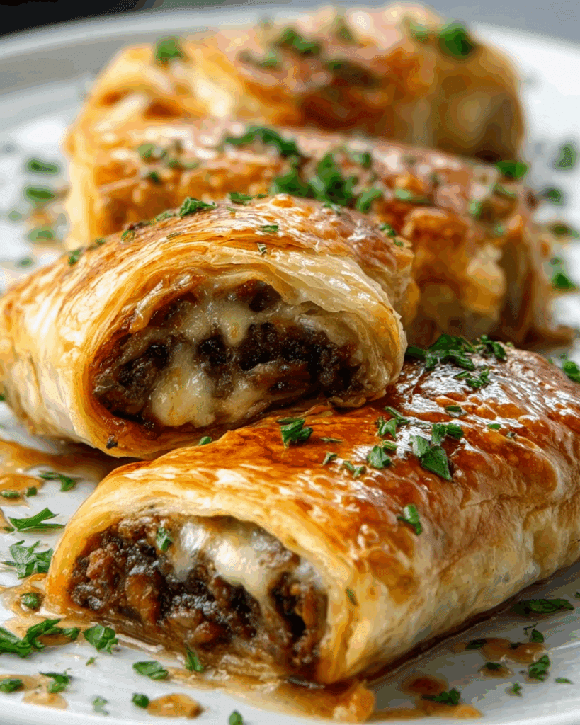 French Dip Tortilla Roll Ups