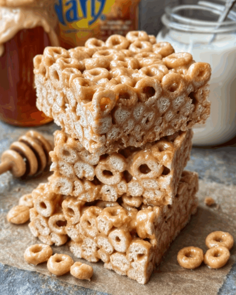 3 Ingredient Peanut Butter Cheerio Bars Recipe
