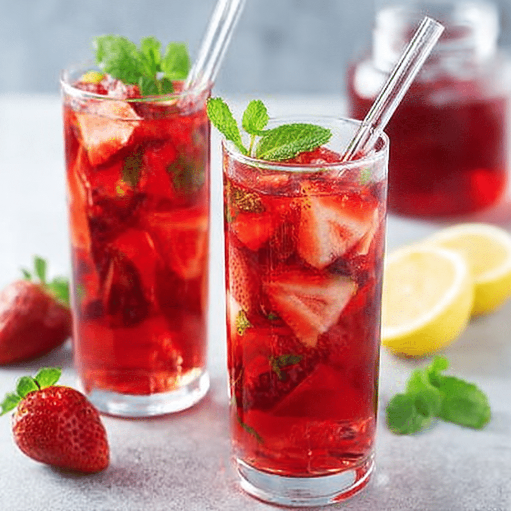 Refreshing Southern Style Strawberry Sweet Tea