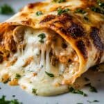 The Best Cheesy Garlic Chicken Wraps Recipe