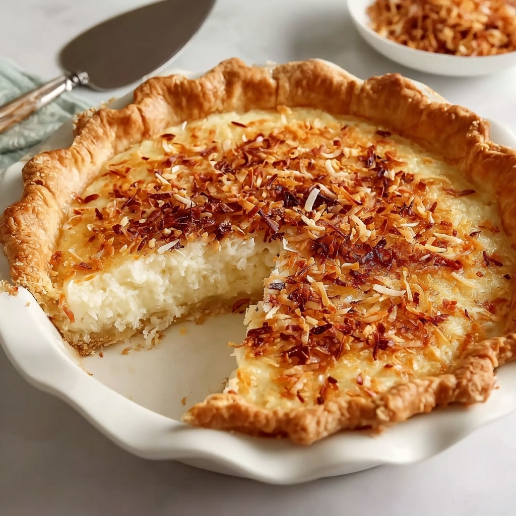 Coconut Custard Pie Recipe - Recipe Image