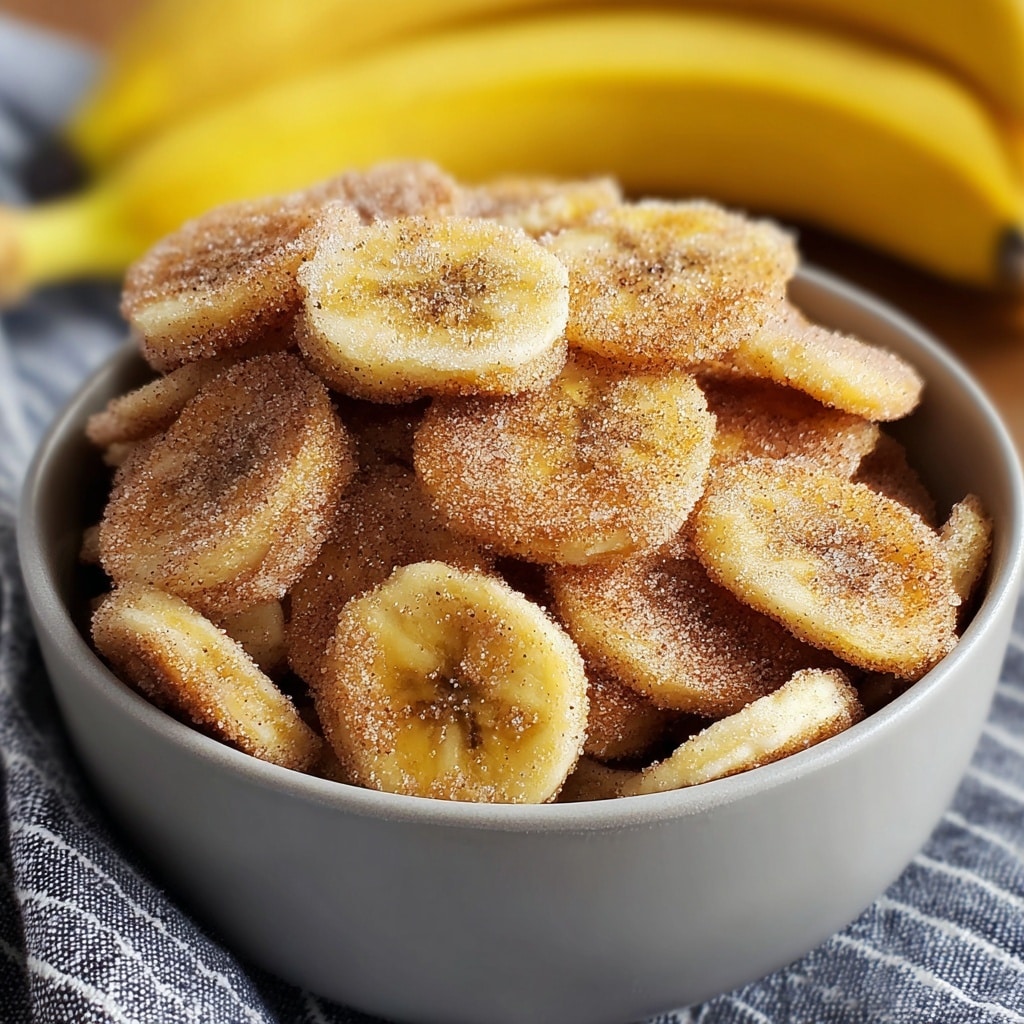 Cinnamon-Sugar Air Fryer Banana Chips Recipe - Recipe Image