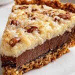 no-bake german chocolate pie with coconut pecan topping Recipe