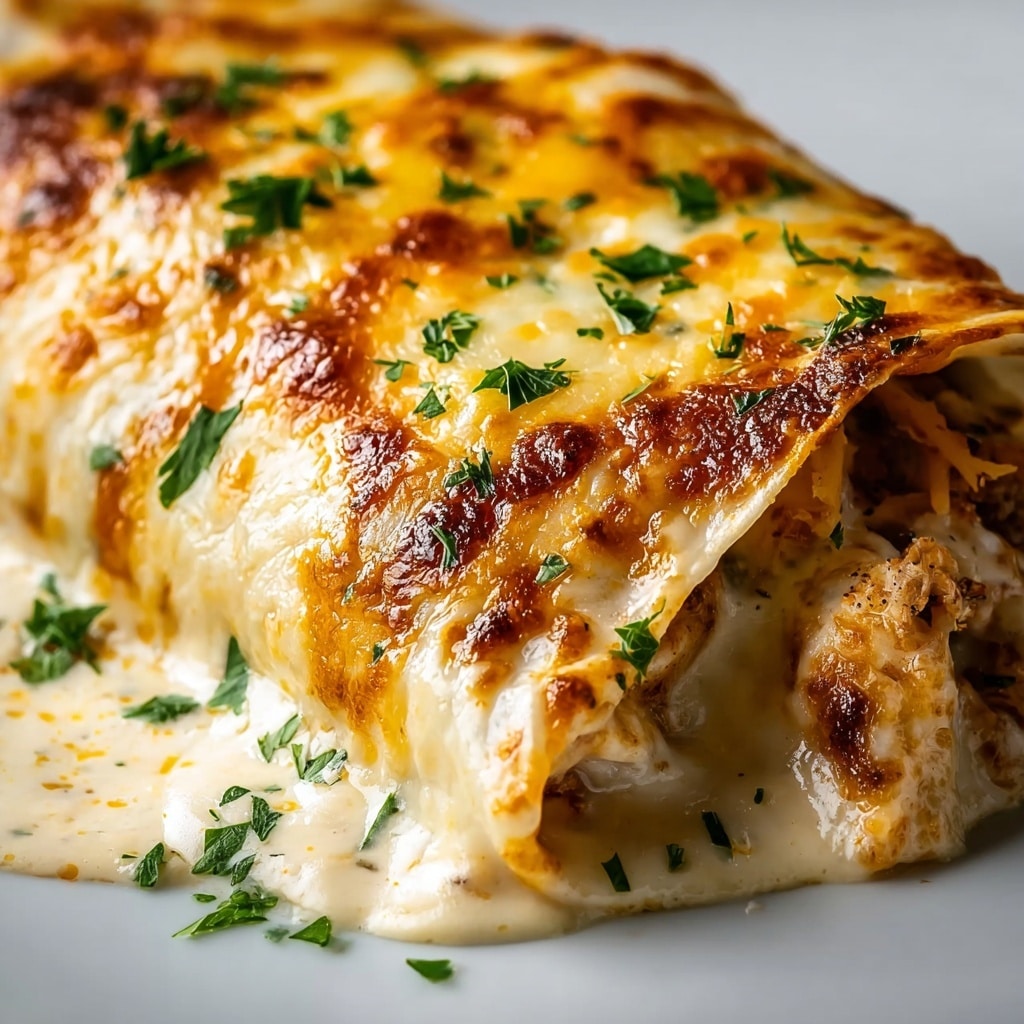 The Best Cheesy Garlic Chicken Wraps Recipe - Recipe Image