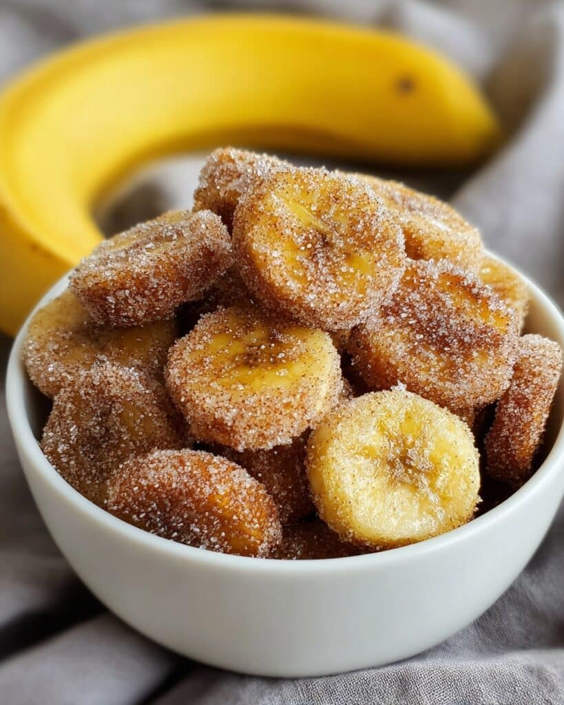 Cinnamon-Sugar Air Fryer Banana Chips Recipe