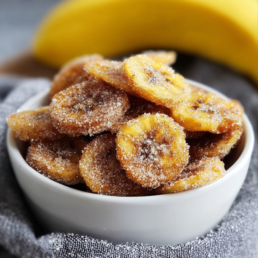 Cinnamon-Sugar Air Fryer Banana Chips Recipe - Recipe Image