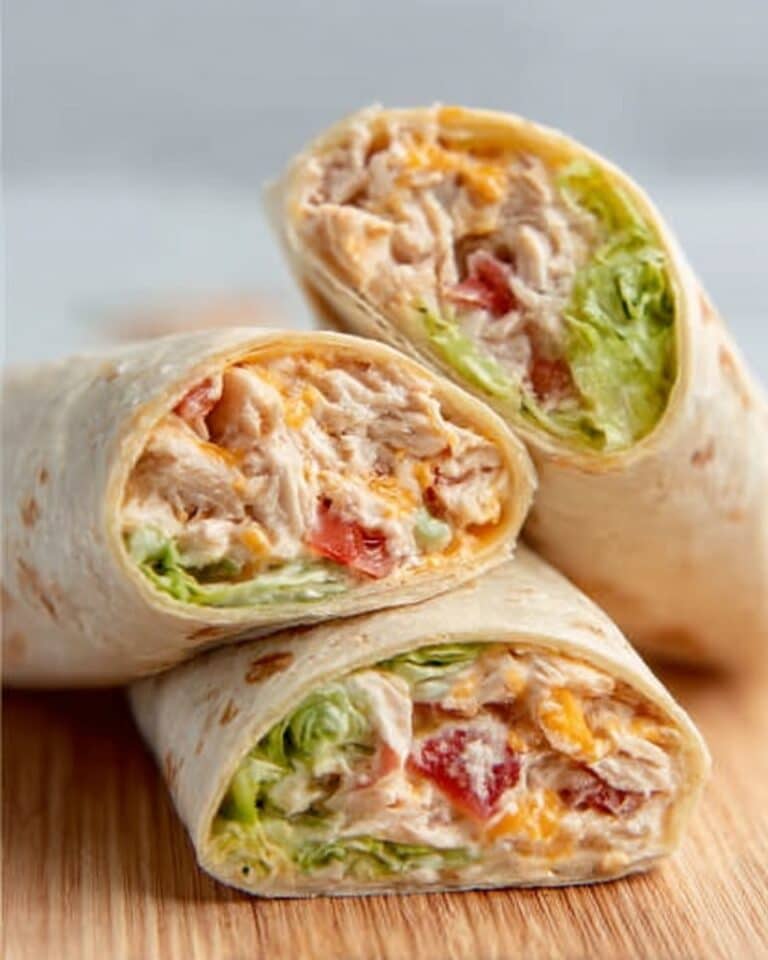 Crunchy Southwestern Chicken Wrap Recipe