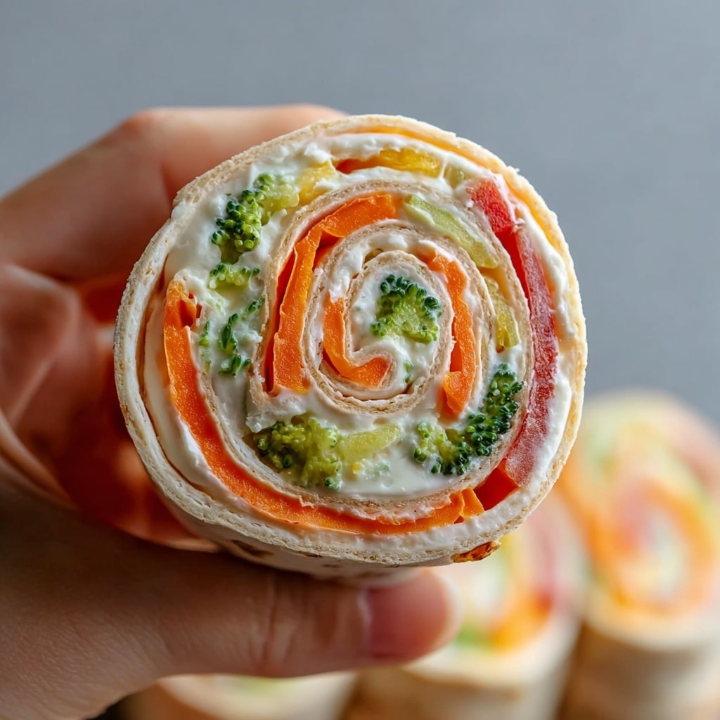 Fresh Vegetable Tortilla Roll Ups Recipe - Recipe Image