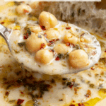 Vegan Garlic Chickpea Soup Recipe