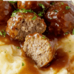 Slow Cooker Salisbury Steak Meatballs Recipe