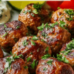 Greek Turkey Meatballs with Tzatziki Recipe
