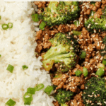Honey Sriracha Ground Chicken and Broccoli Recipe