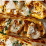 The Best Cheesy Garlic Chicken Wraps Recipe