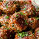 The Best Greek Turkey Meatballs with Tzatziki Recipe