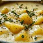 Cheddar Garlic Herb Potato Soup Recipe
