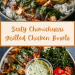 Chimichurri Grilled Chicken Bowl with Garlic Sauce Recipe