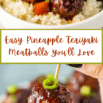 3 Ingredient Slow Cooker Pineapple Teriyaki Meatballs Recipe