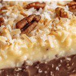 no-bake german chocolate pie with coconut pecan topping Recipe