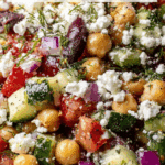 Mediterranean Chickpea Feta Salad Recipe