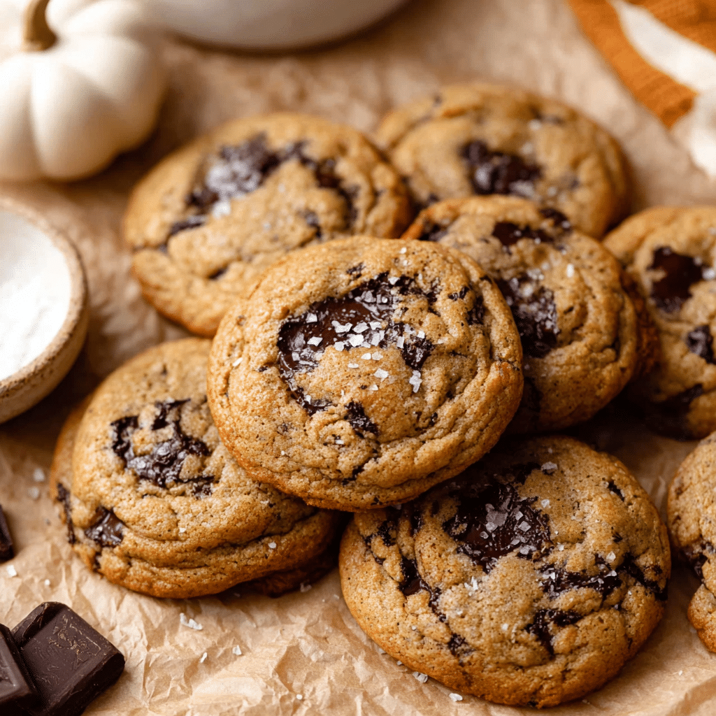 Chewy Pumpkin Chocolate Chip Cookies Recipe - Recipe Image