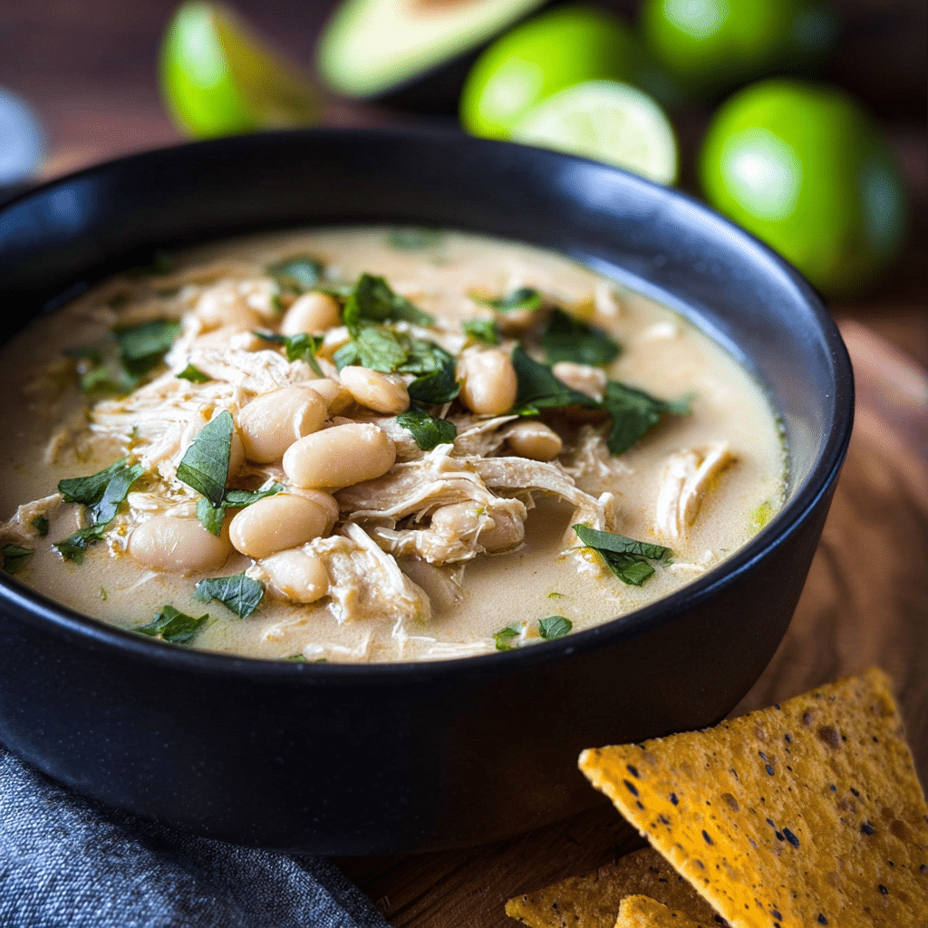 Slow Cooker White Chicken Chili Recipe - Recipe Image
