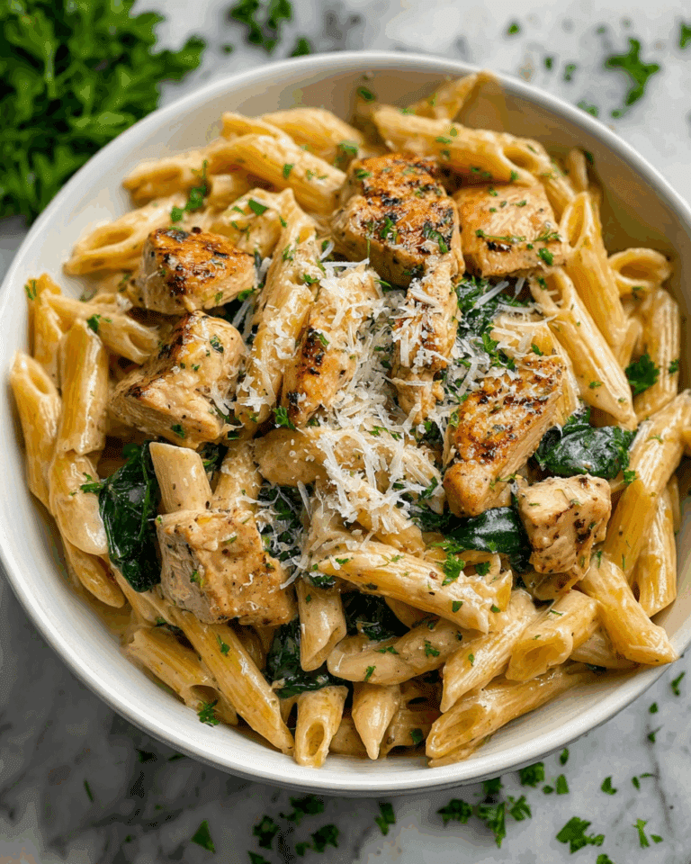 Garlic Parmesan Chicken Pasta Recipe