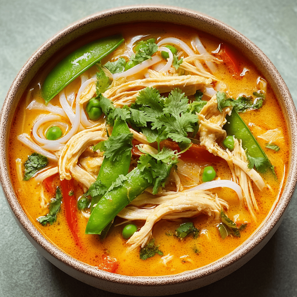 Quick and Easy Thai Chicken Soup Recipe - Recipe Image