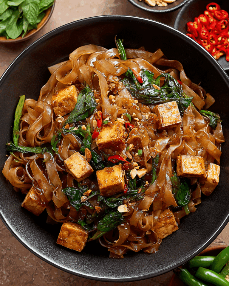 street style thai drunken noodles recipe