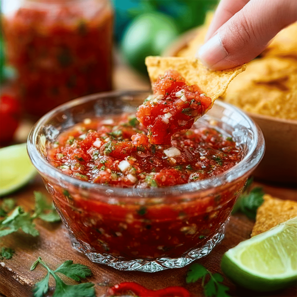 The Best 5-Minute Fire Roasted Salsa Recipe - Recipe Image