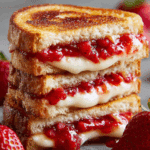 Fried Strawberry Cheesecake Sandwiches Recipe