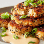 Bold Asian-Style Tuna Cakes with Spicy Mayo Recipe