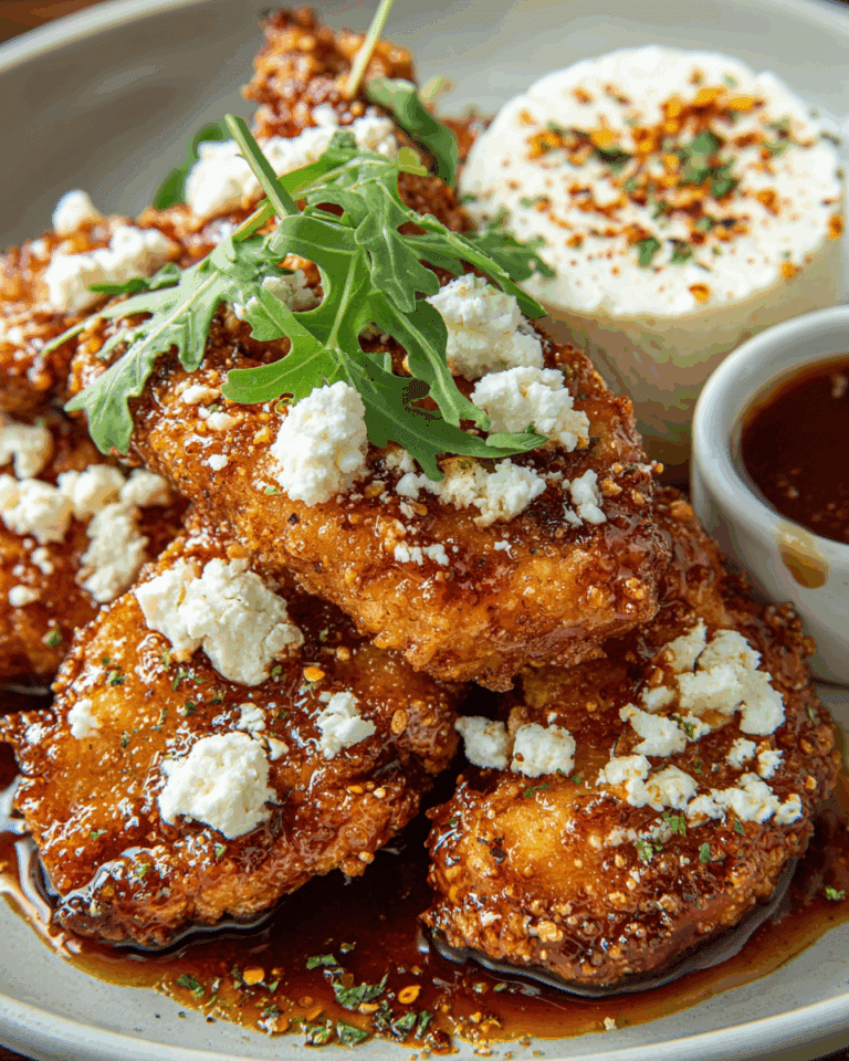CRISPY HOT HONEY FETA CHICKEN Recipe