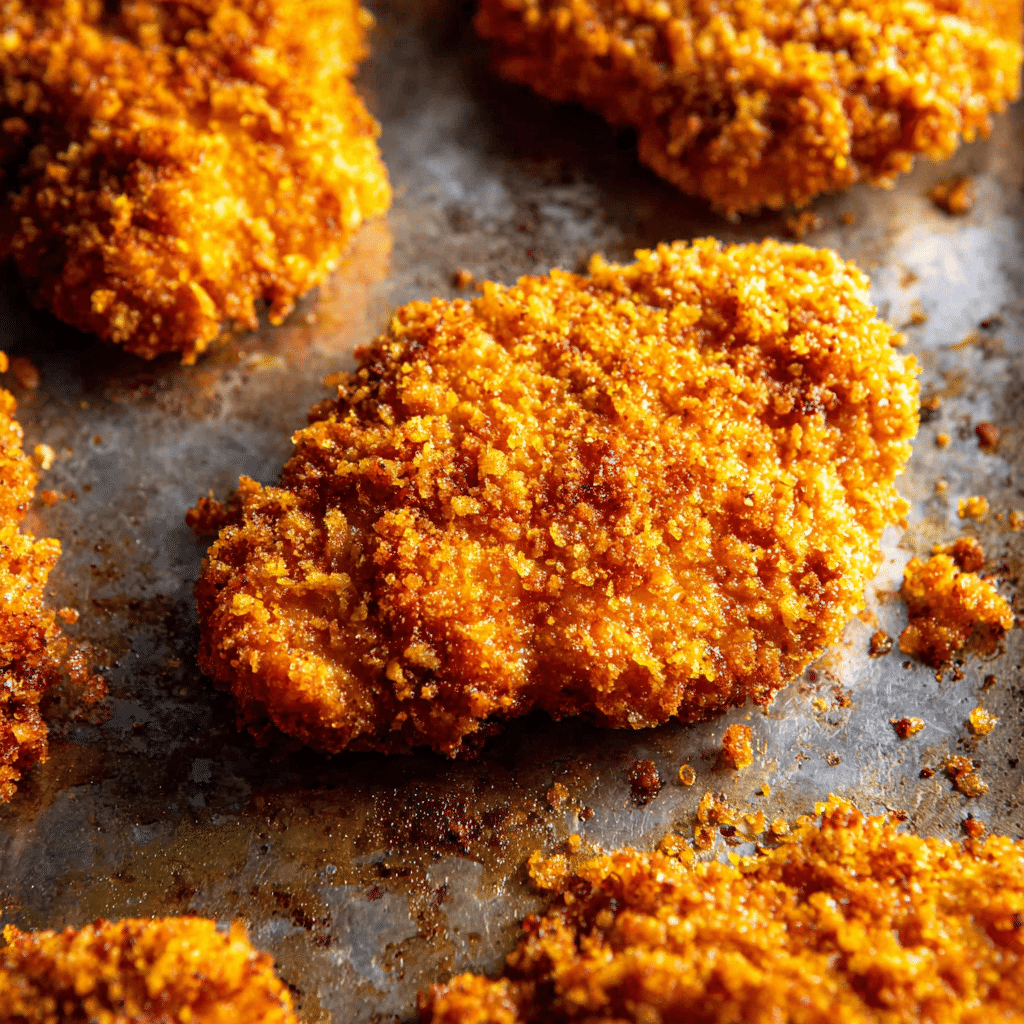 The Best Baked Crunchy Hot Honey Chicken Recipe - Recipe Image