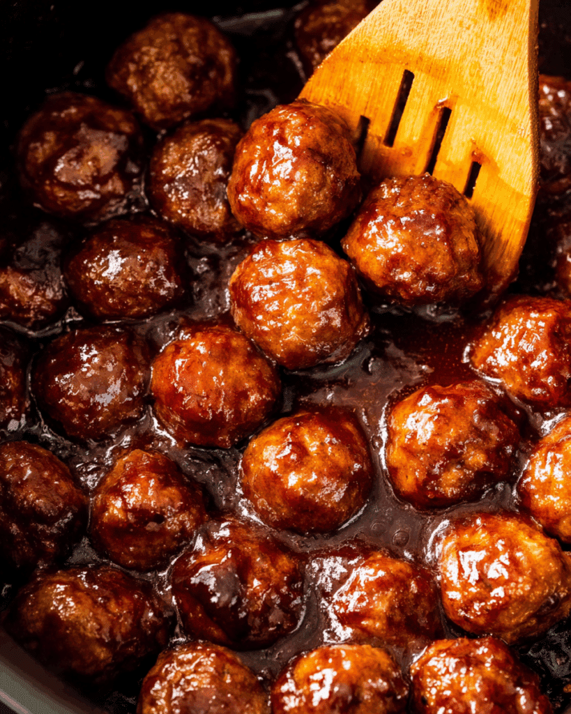 3 Ingredient Slow Cooker Pineapple Teriyaki Meatballs Recipe