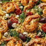 Lemon Feta Orzo Shrimp Recipe