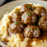 Tasty Slow Cooker Salisbury Steak Meatballs Recipe