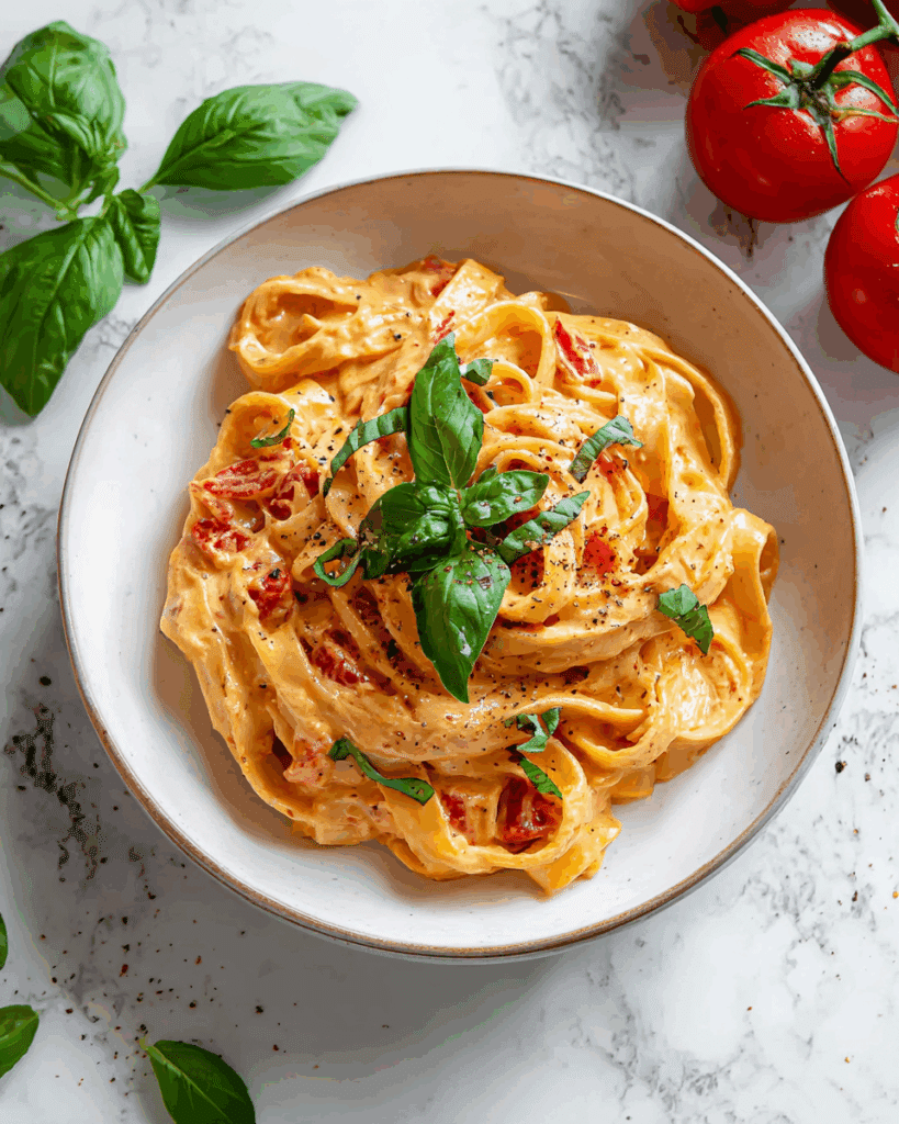 Easy One Pot Creamy Tomato Pasta Recipe