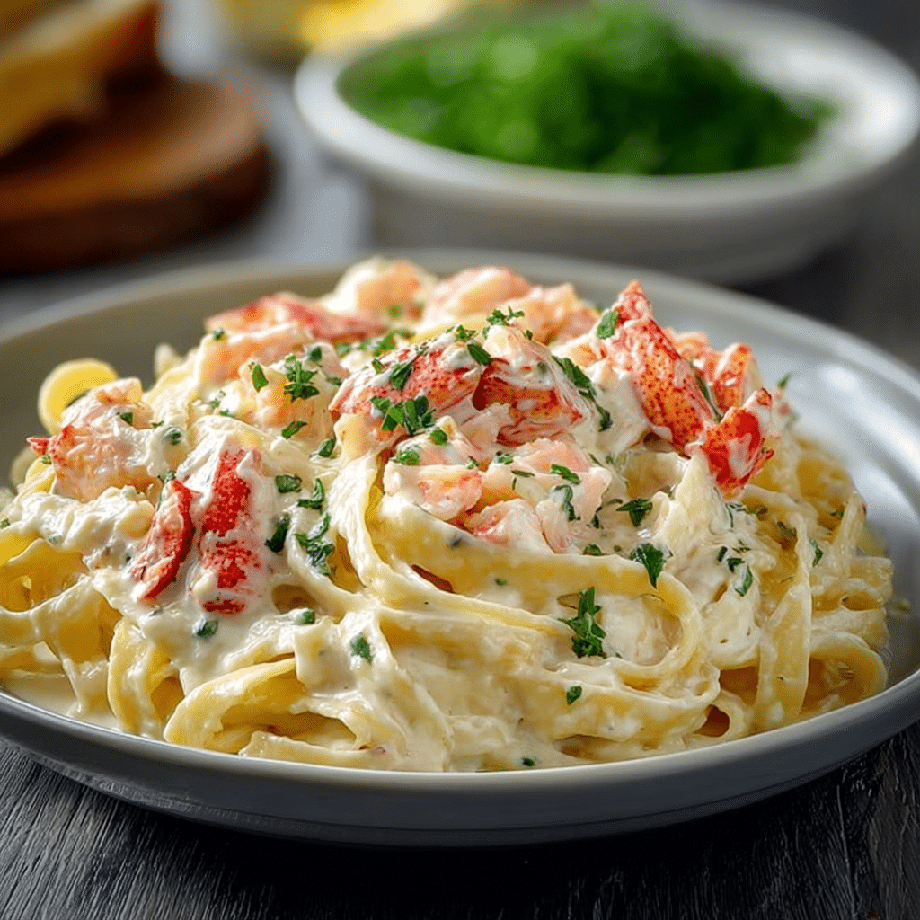 Crab Fettuccine Alfredo Recipe - Recipe Image