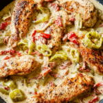 Creamy Pepperoncini Chicken Skillet Recipe