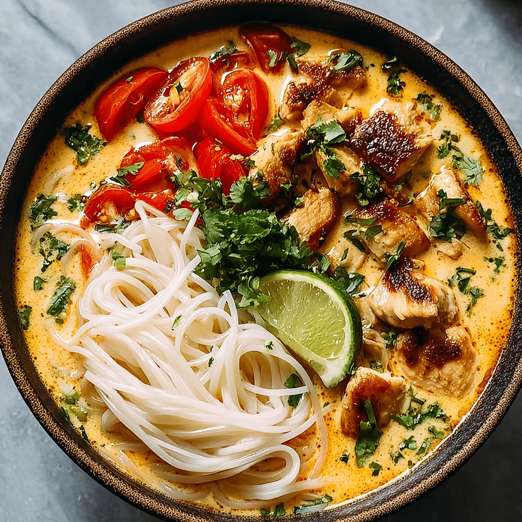 EASY THAI CHICKEN SOUP Recipe - Recipe Image