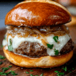 French Onion Soup Burgers Recipe