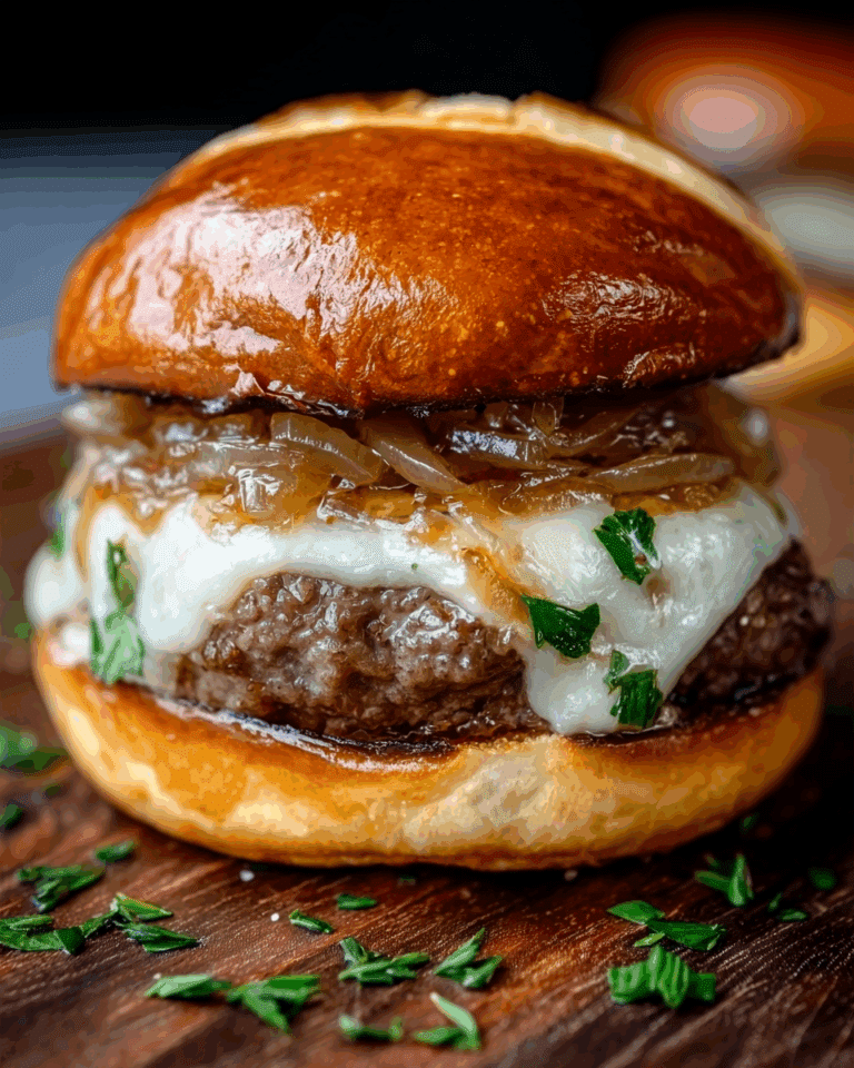 French Onion Soup Burgers Recipe