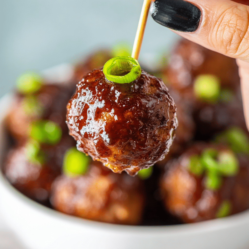 3 Ingredient Slow Cooker Pineapple Teriyaki Meatballs Recipe - Recipe Image