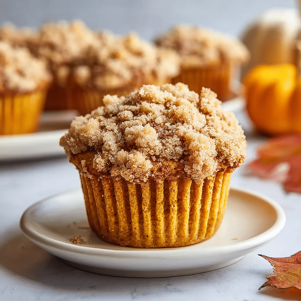 The Best Apple Pumpkin Streusel Muffins Small Batch Recipe - Recipe Image